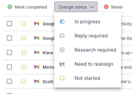 Categorize, prioritize, and delegate tasks.